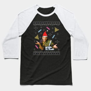 Fresh Prince Of Bel Air Will Smith Christmas Knit Pattern Baseball T-Shirt
